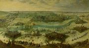 Peter Snayers A siege of a city, thought to be the siege of Gulik by the Spanish under the command of Hendrik van den Bergh, 5 September 1621-3 February 1622. oil on canvas